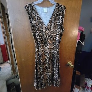 Snake Print Dress